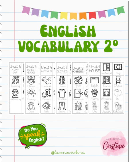 English vocabulary 2º de primaria