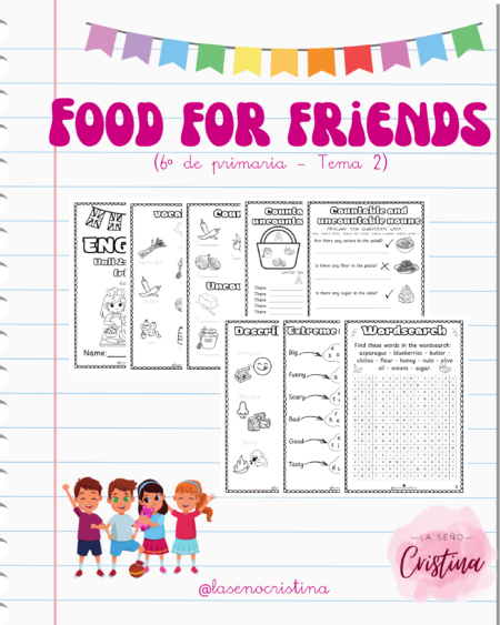 Food for friends | Tema 2 de sexto de primaria