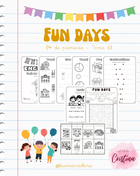 Fun days | Tema 6 de cuarto de primaria