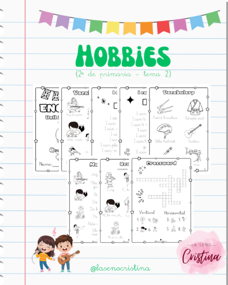 Hobbies | Tema 2 de Segundo de primaria
