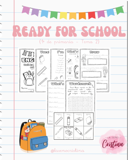 Ready for school | Tema 2 de primero de primaria